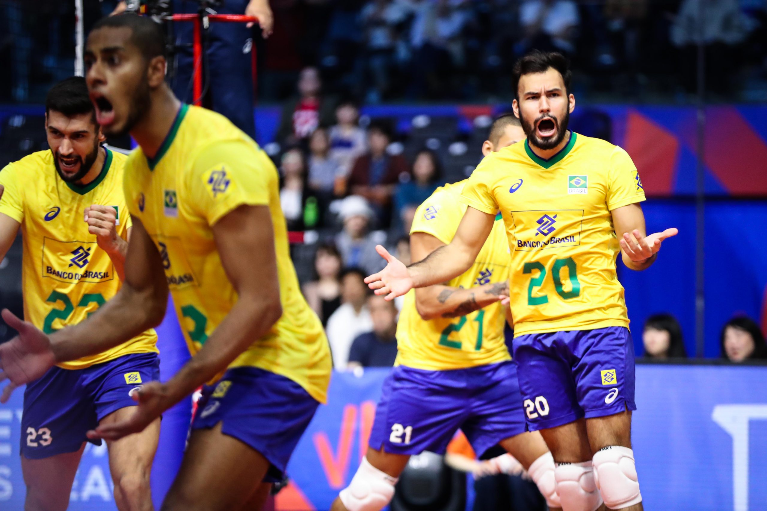 Vôlei masculino: Brasil vence o Irã e segue invicto