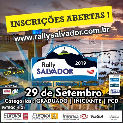 Rally Salvador fecha apoios para edição 2019