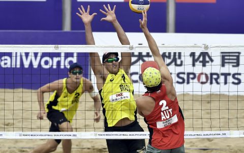 Imagem do post André e George avançam para a terceira fase do Pré-Olímpico de vôlei de praia