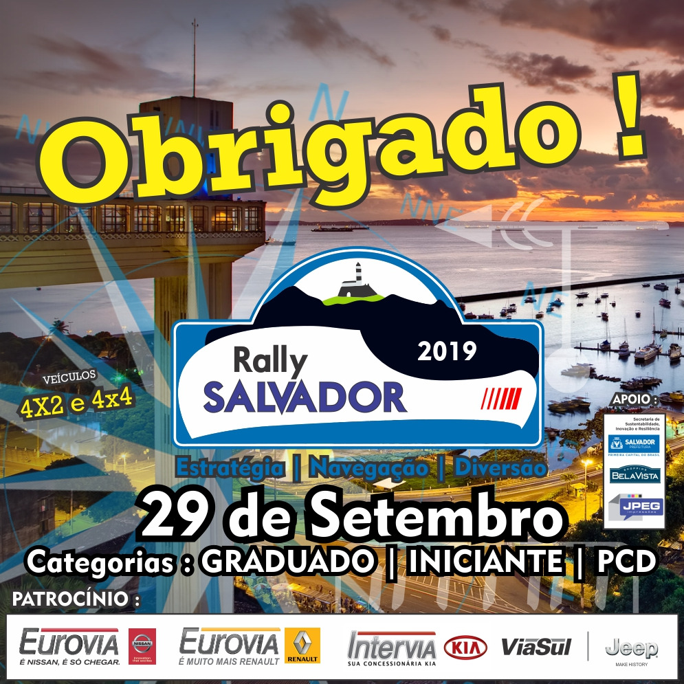 Organizadores comemoram sucesso do Rally Salvador 2019