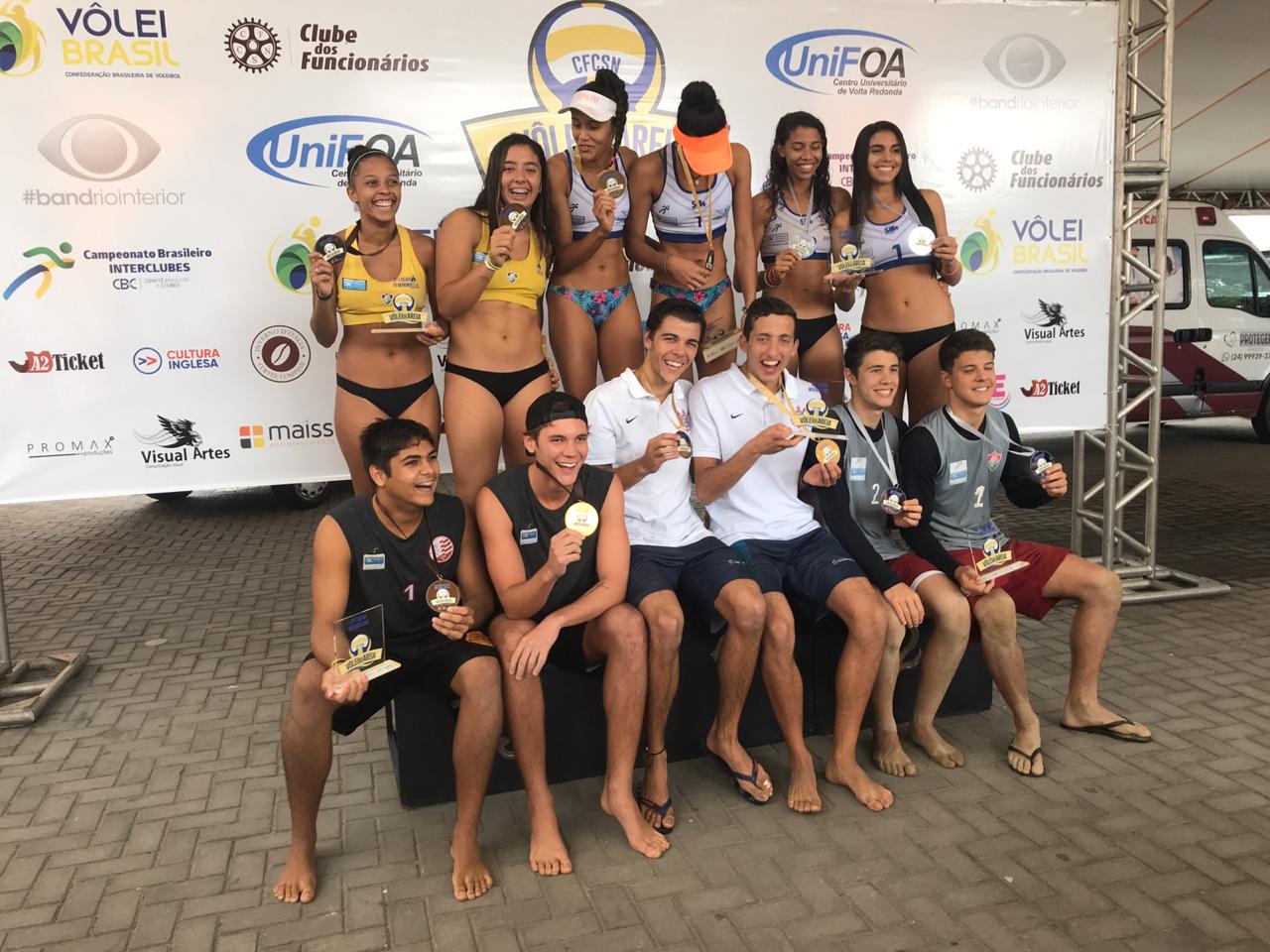 Vôlei de Praia Sub-19: Samuel/Nicolas (Corinthians) e Thainara/Karol (Aeroclube) levam o título