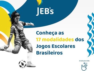 Imagem do post CBDE define modalidades dos Jogos Escolares Brasileiros 2021