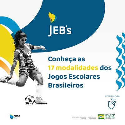 CBDE define modalidades dos Jogos Escolares Brasileiros 2021