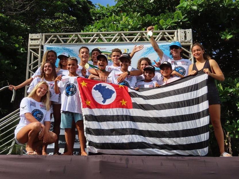 Seleção Paulista é tricampeã por equipes e leva o 14º título por estados no CBSurf Junior 2021