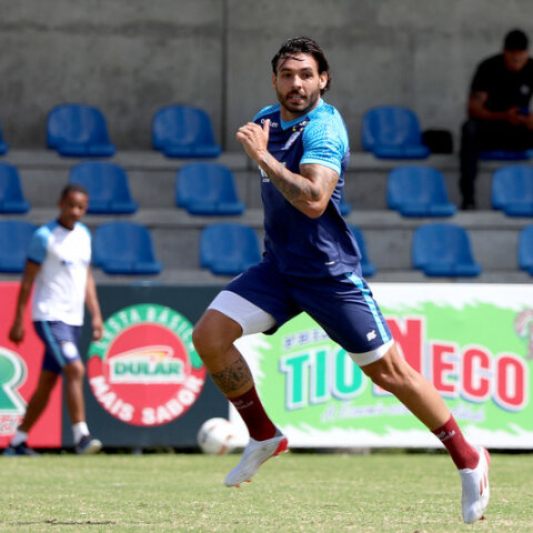 Imagem do post Bahia finaliza mais um dia de treinamento; Patrick e Marco Antônio seguem na transição