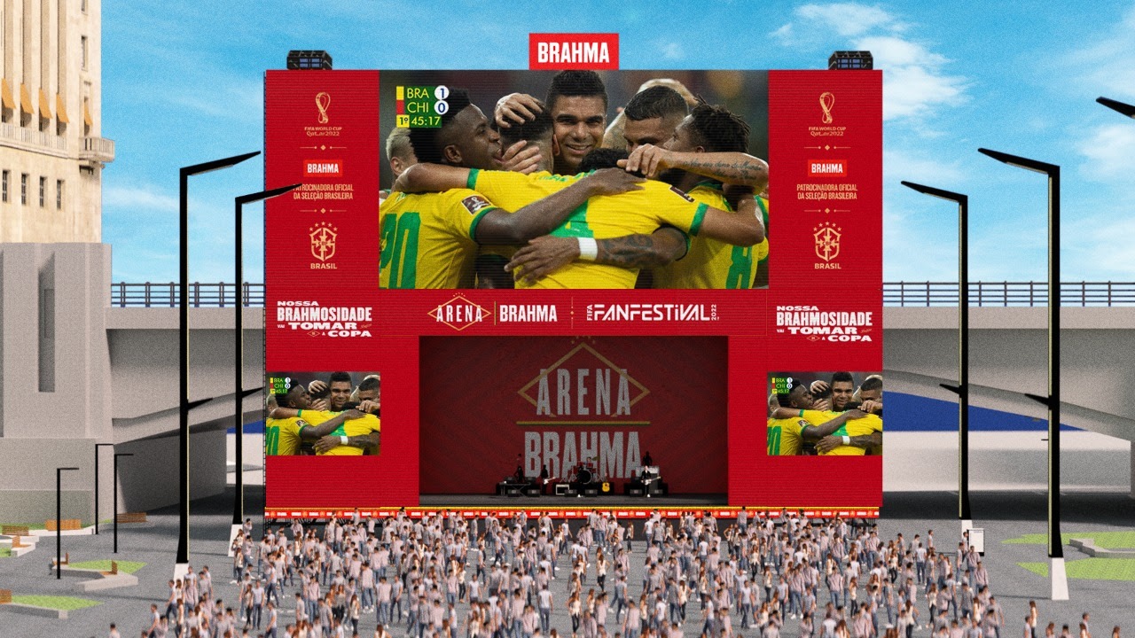 Brahma traz para o Brasil as Fifa Fan Festivals oficiais da Copa do Mundo com a transmissão dos jogos e outras atrações