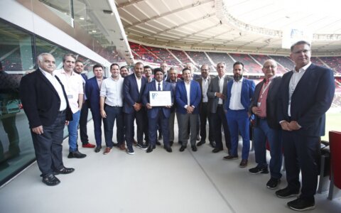 Imagem do post Presidente da CBF, Ednaldo Rodrigues é homenageado pela Fifa no Catar