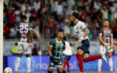 Imagem do post Biel celebra mais um gol com a camisa do Bahia