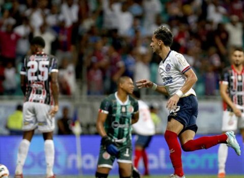Imagem do post Biel celebra mais um gol com a camisa do Bahia