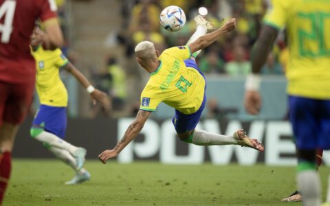 Imagem do post Gol de voleio de Richarlison é eleito o mais bonito da Copa do Catar