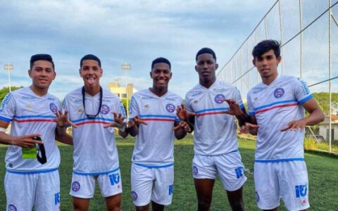 Imagem do post Sub-17 goleia no Campeonato Baiano e segue 100% na competição