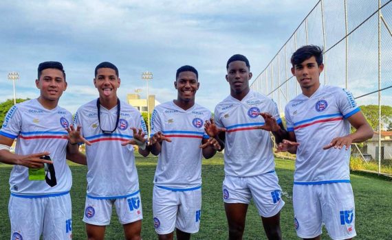 Sub-17 goleia no Campeonato Baiano e segue 100% na competição