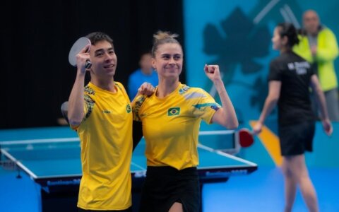 Imagem do post Pan: Brasil é finalista nas duplas do tênis de mesa e vai a Paris 2024