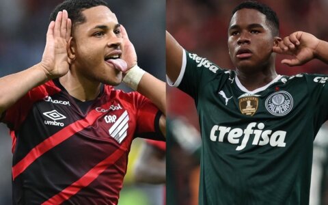 Imagem do post Endrick e Vitor Roque são eleitos os atacantes mais promissores do mundo, diz estudo