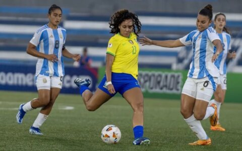 Imagem do post Seleção feminina Sub-20 vence a Argentina na estreia do hexagonal final do Sul-Americano