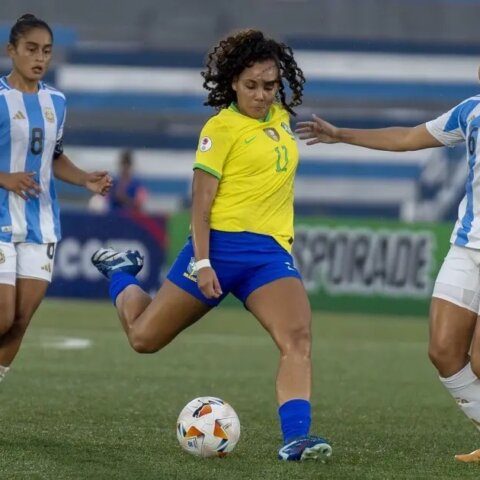 Imagem do post Seleção feminina Sub-20 vence a Argentina na estreia do hexagonal final do Sul-Americano