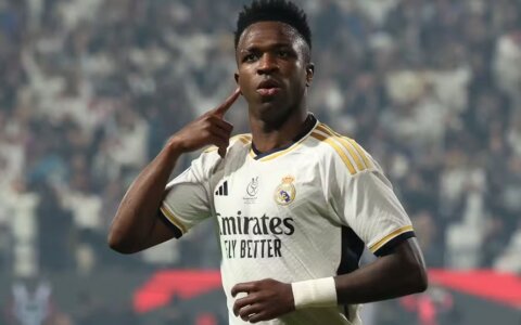 Imagem do post Vini Jr. entra no top-10 de brasileiros artilheiros da Liga dos Campeões