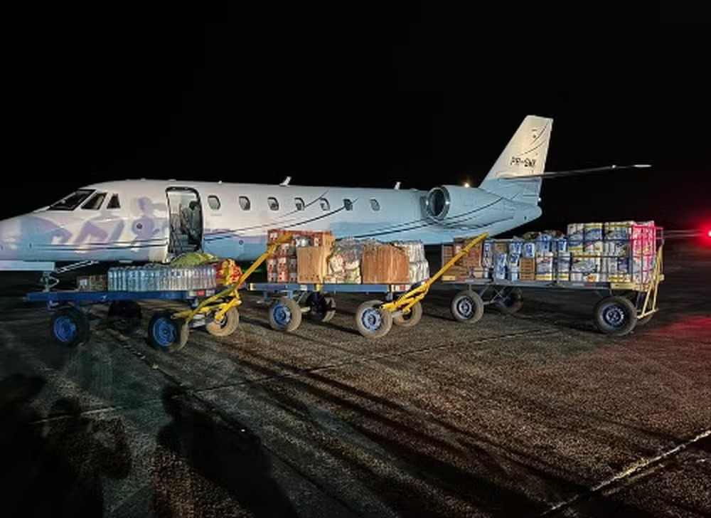 Neymar envia avião com doações a vítimas pela chuva no Rio Grande do Sul