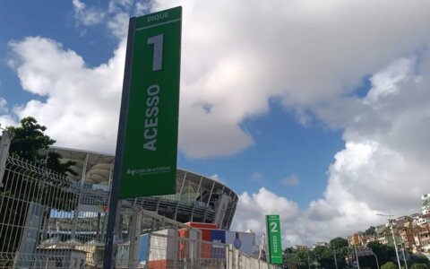 Imagem do post Acessos da Arena Fonte Nova terão nova comunicação visual