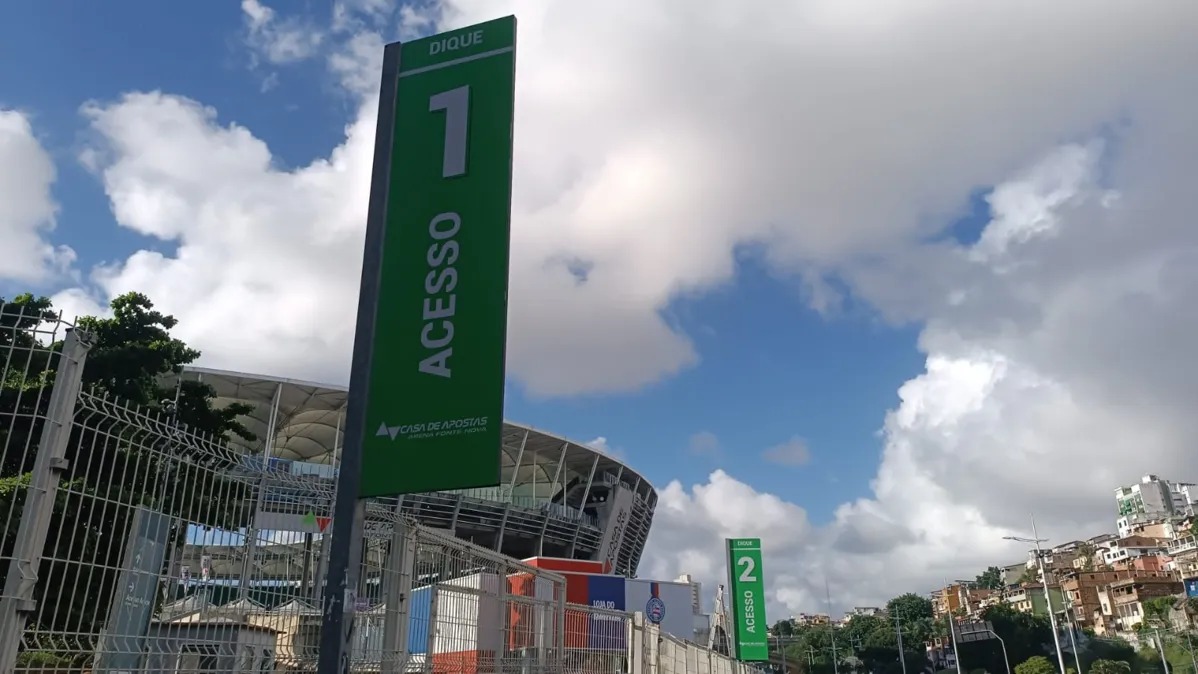 Acessos da Arena Fonte Nova terão nova comunicação visual