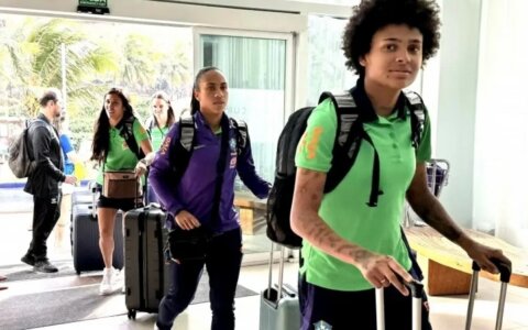 Imagem do post Seleção Feminina chega à Salvador para  amistoso contra a Jamaica