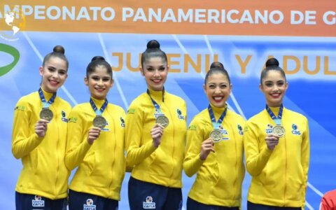 Imagem do post Brasil fecha Pan-Americano de Ginástica Rítmica com 12 medalhas