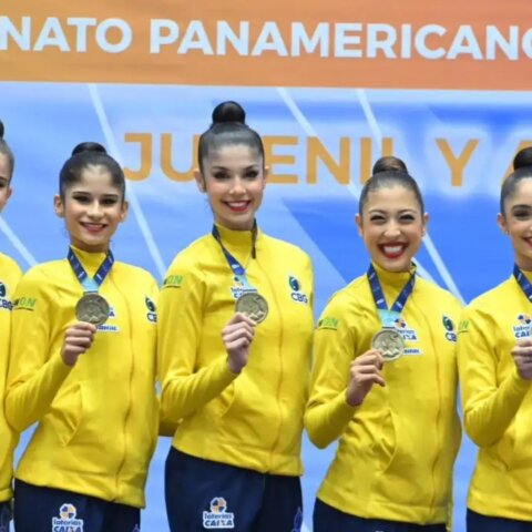 Imagem do post Brasil fecha Pan-Americano de Ginástica Rítmica com 12 medalhas