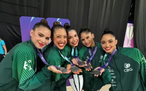 Imagem do post Ginástica rítmica: Brasil é prata em última competição antes de Paris