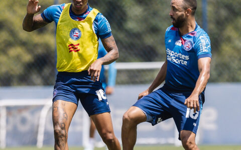 Imagem do post Elenco do Bahia se reapresenta e atacante treina normalmente