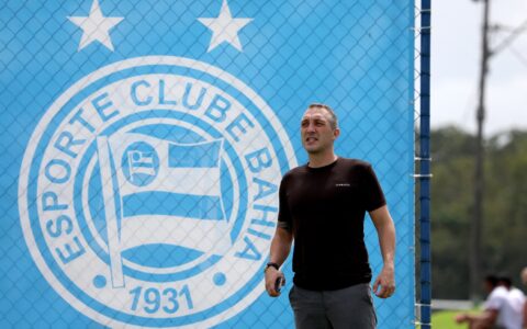 Imagem do post Cadu Santoro cita fator torcida como diferencial para o Bahia no jogo de ida contra o Flamengo