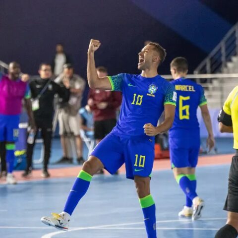 Imagem do post Brasil se classifica para oitavas da Copa do Mundo de futsal