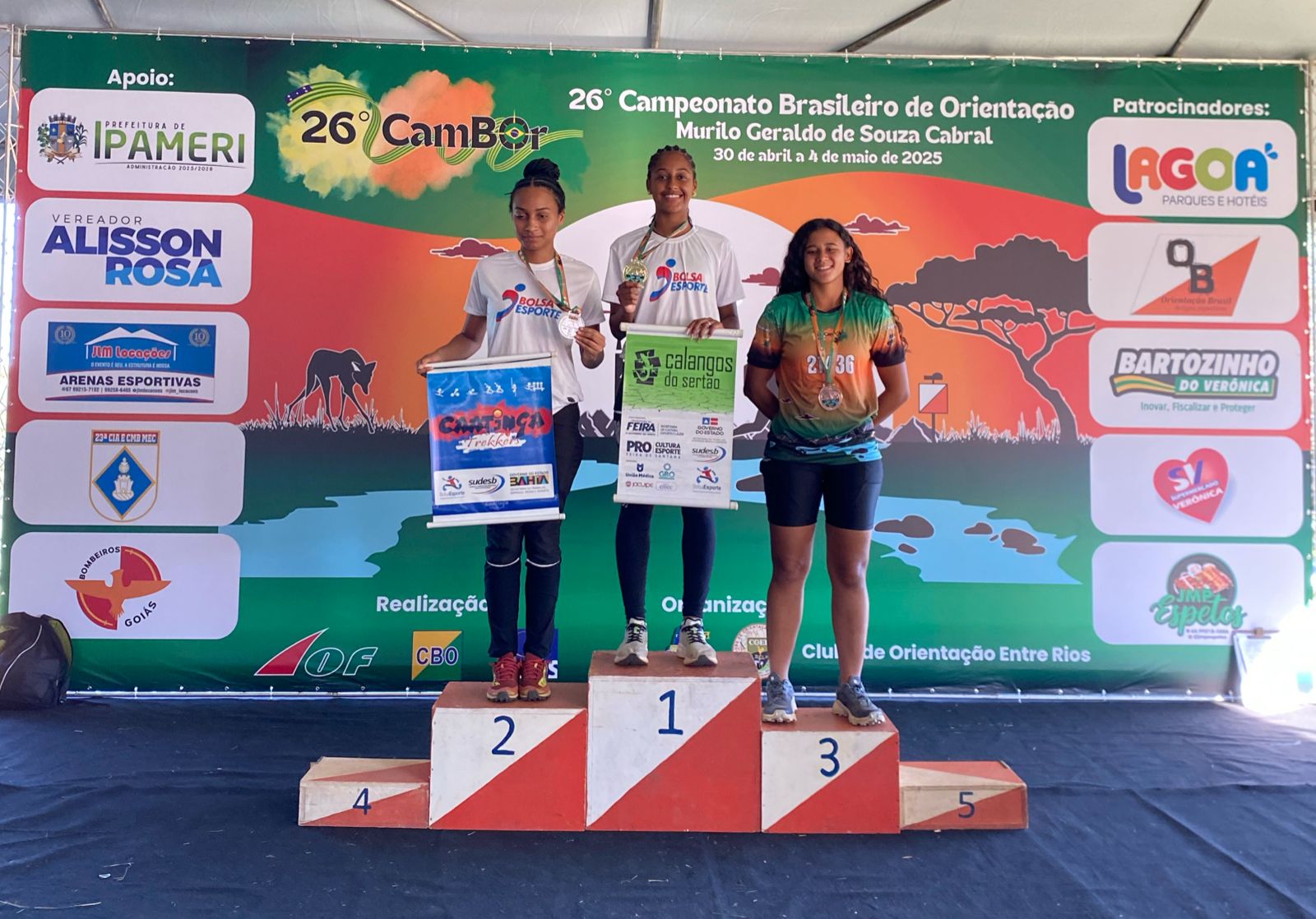 Baianos conquistam 30 pódios no Campeonato Brasileiro de Orientação em Goiás com o apoio da Sudesb