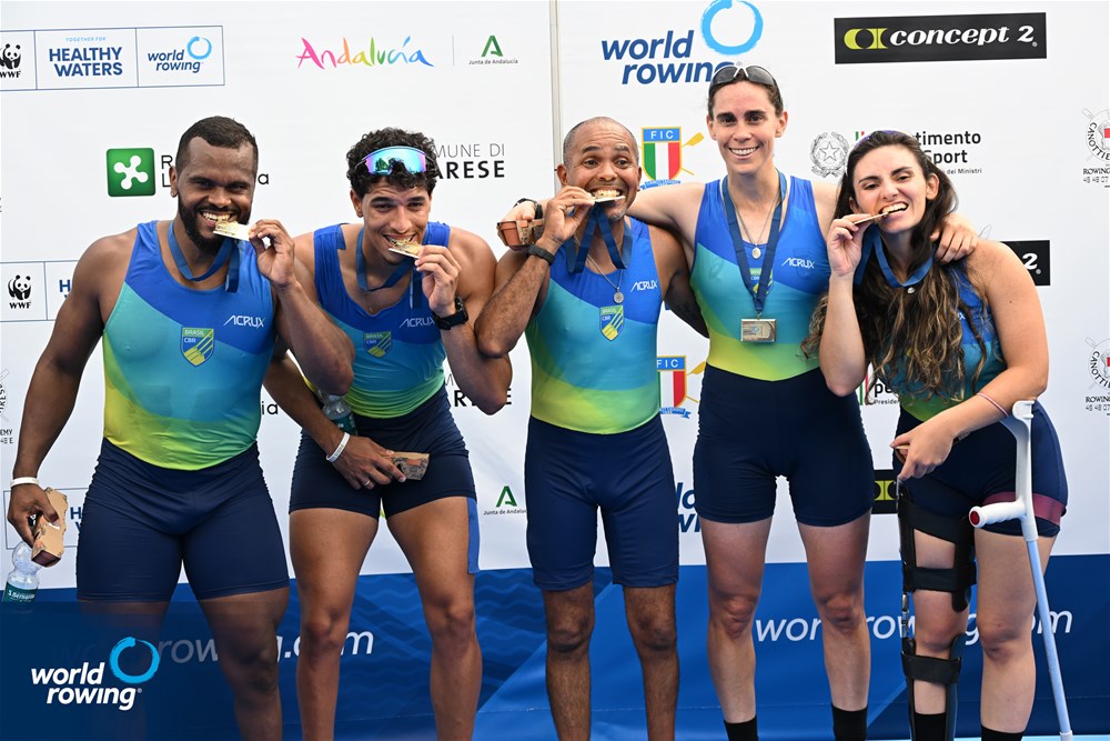 Brasil conquista três medalhas na etapa de Varese da Copa do Mundo de remo