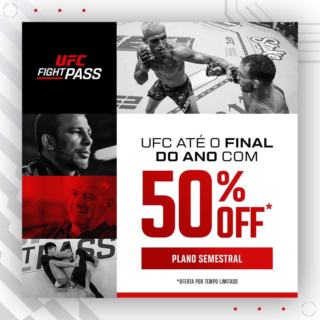 UFC faz promoção especial com novo plano para assinatura do UFC Fight Pass
