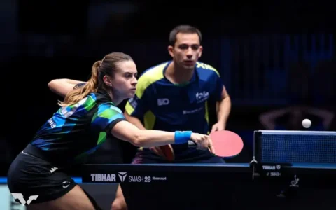 Imagem do post Hugo Calderano e Bruna Takahashi vão à final de torneio na Eslovênia