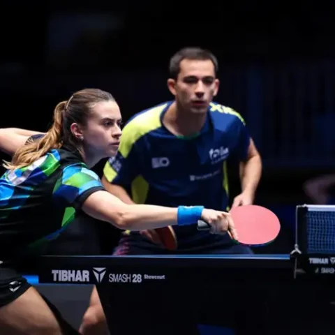 Imagem do post Hugo Calderano e Bruna Takahashi vão à final de torneio na Eslovênia