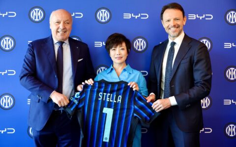 Imagem do artigo BYD e Inter de Milão fecham parceria global para revolucionar futebol e mobilidade elétrica