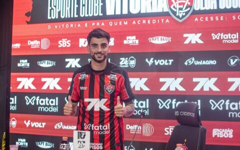 Imagem do artigo Rúben Ismael é apresentado no Vitória e fala sobre 1ª experiência longe da Europa