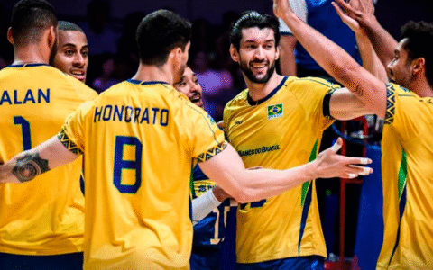 Imagem do artigo Bronze com gosto de ouro: Brasil vira sobre a Eslovênia na VNL