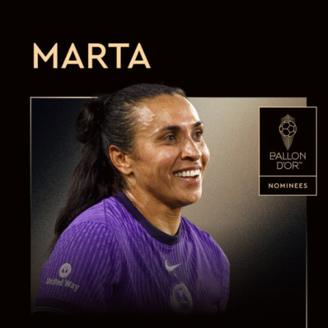 Imagem do artigo Marta volta a brilhar e é indicada à Bola de Ouro 2025