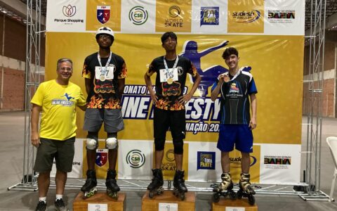 Imagem do artigo Bahia conquista 15 medalhas no Campeonato Brasileiro de Patinação Inline Freestyle