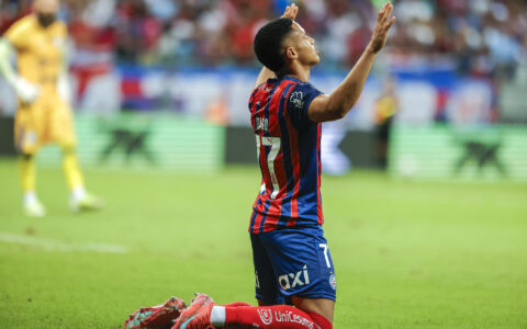 Imagem do artigo Destaque na Copa do Nordeste, Tiago sofre lesão e desfalca o Bahia contra o Fluminense
