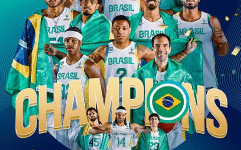 Imagem do artigo Penta! Brasil domina a final e levanta a taça da Copa América de Basquete