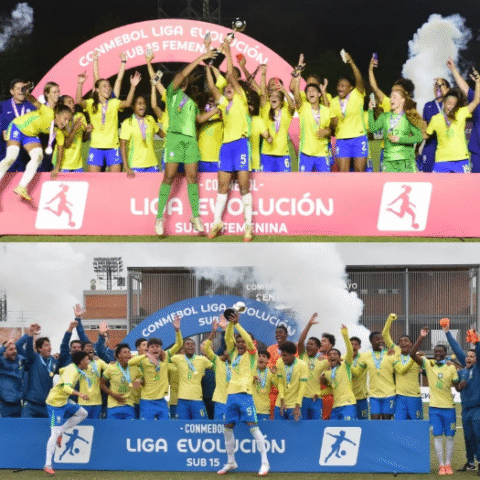 Imagem do artigo Brasil vence a Argentina em finais Sub-15 no masculino e feminino