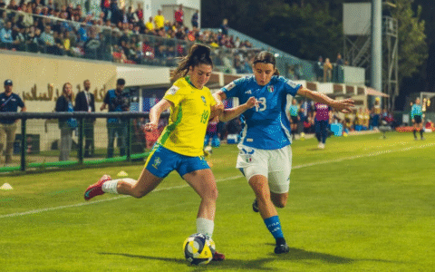 Imagem do artigo Brasil perde para a Itália, mas garante vaga nas oitavas do Mundial Feminino Sub-17