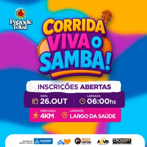 Imagem do artigo Lote extra é liberado para corrida Viva o Samba em Salvador