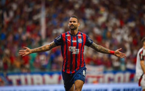 Imagem do artigo William José e Tiago celebram empate do Bahia contra o Internacional no Brasileirão