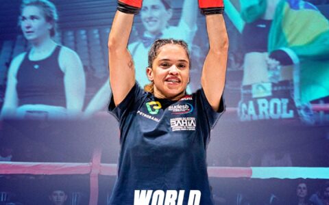 Imagem do artigo Carol Sousa encara batalha histórica em Abu Dhabi e busca título mundial de kickboxing