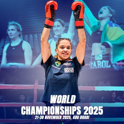 Imagem do artigo Carol Sousa encara batalha histórica em Abu Dhabi e busca título mundial de kickboxing