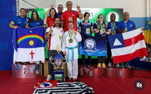 Imagem do artigo Seleção Baiana brilha e conquista 61 medalhas na Final do Brasileiro de Karate 2025